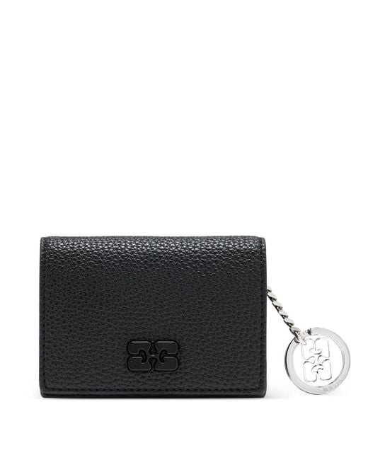 Ganni Black Car Holder With Flap