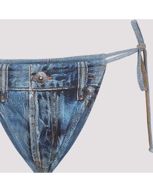 DIESEL Blue Bikini Bottom