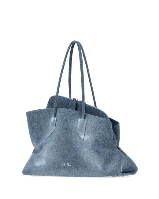 The Attico Blue 'La Passeggiata Medium' Top Handle