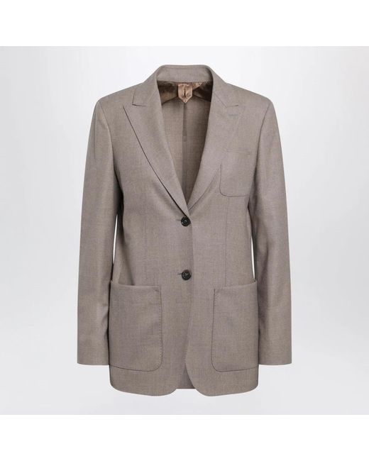Max Mara Brown Single-Breasted Jacket