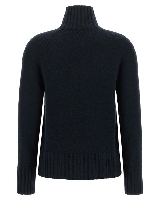 Max Mara Blue Max Mara 'S 'Mantova' High Neck Sweater
