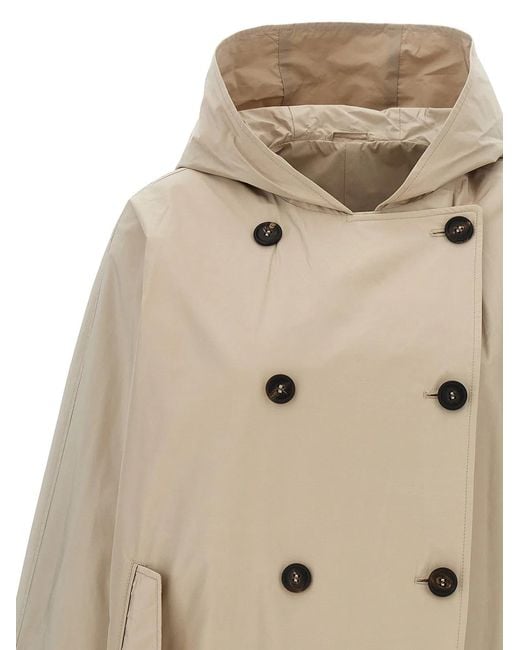 Brunello Cucinelli Natural Double-Breasted Jacket