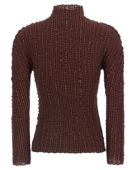 Issey Miyake Brown 'Jellyfish Pleats' Sweater