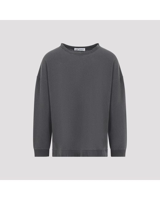 Our Legacy Gray Washed Slack Sweatshirt for men