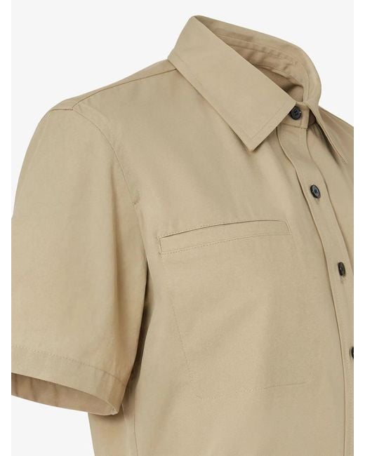 Fendi Natural Cotton Trench Dress