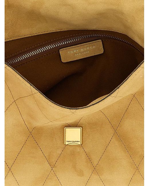 Tory Burch Metallic 'Charlie' Medium Shoulder Bag