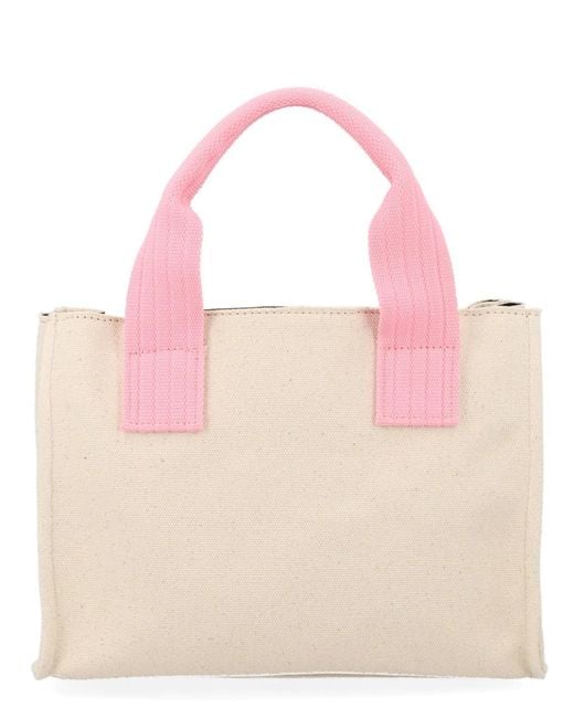 MSGM Pink Cotton Polyester Handbag