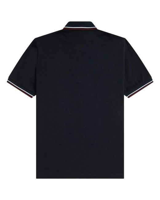 Fred Perry Black Polo With Logo for men