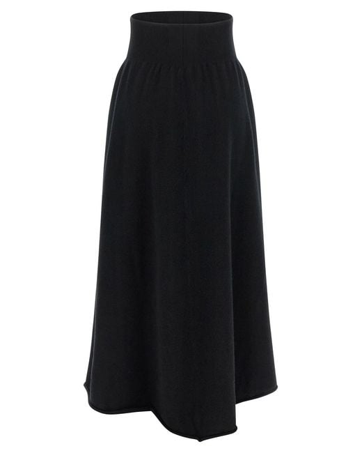 Extreme Cashmere Black 'N°498 Grace Short' Skirt