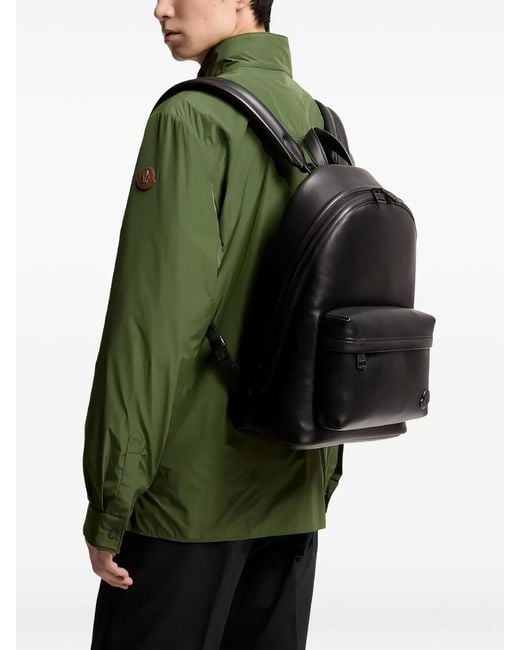 Moncler Black Carlo Backpack for men