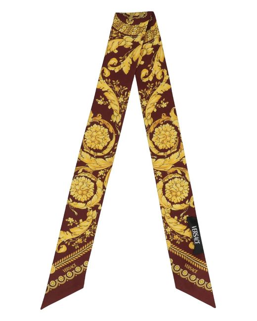 Versace Black Silk Scarf