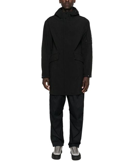 C P Company Black C.P.Company Hooded Parka for men