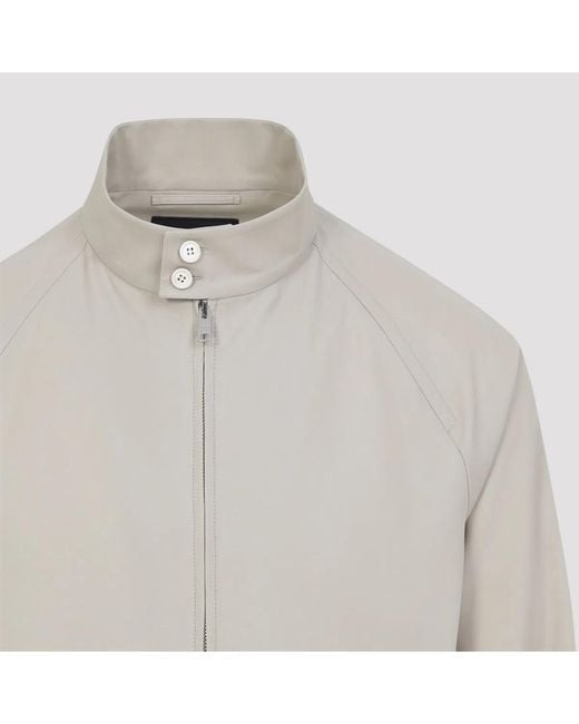 Prada Gray Cotton Jacket for men