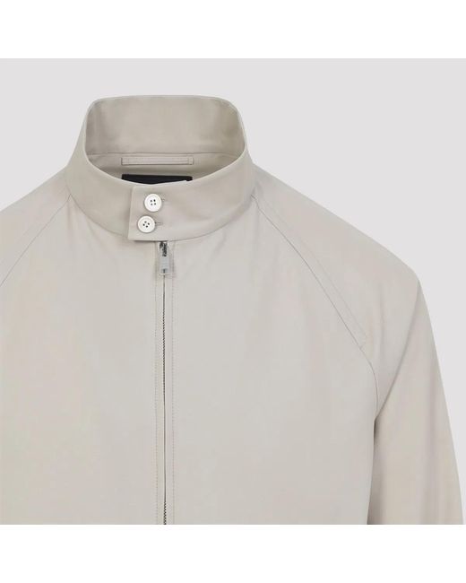 Prada Gray Cotton Jacket for men