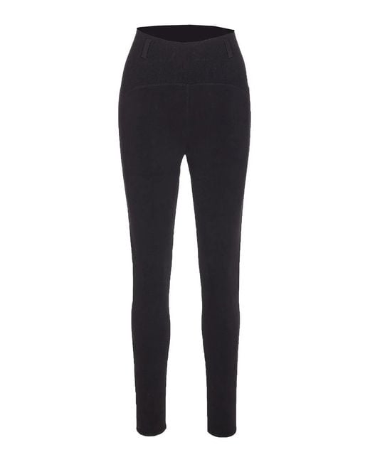 Alaïa Blue Alaia Rib Leggings