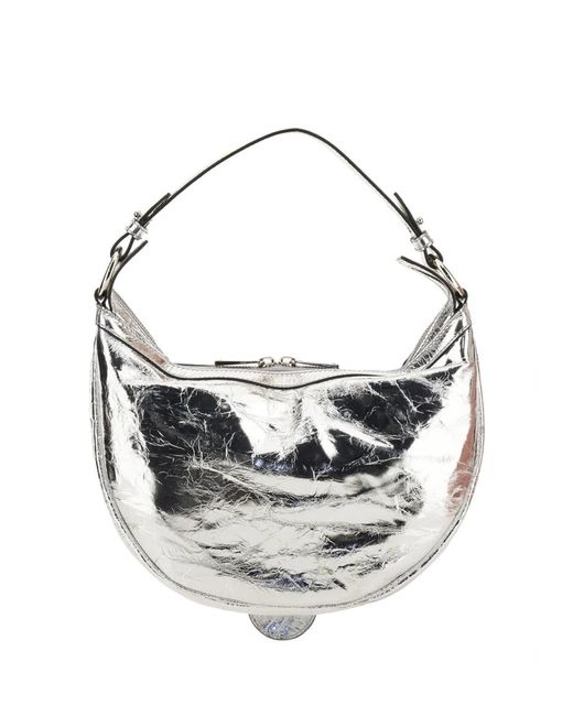 Versace White Mini Hobo Handbag