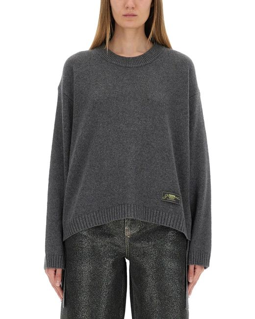 Ganni Gray Recycled Wool Sweaters
