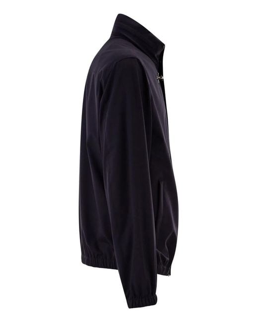 Fay Blue Short Travel Bomber Jacket for men