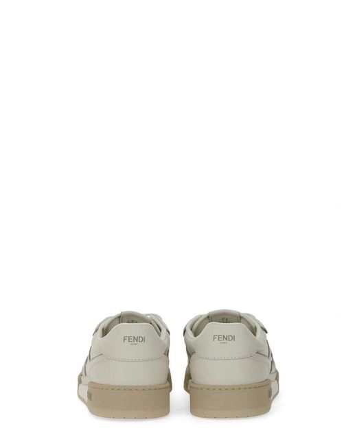 Fendi White Sneaker "Match" for men