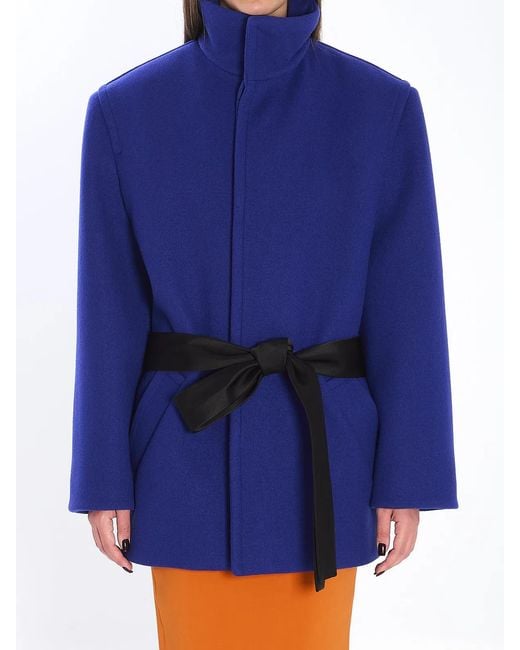 Saint Laurent Blue Wool Jacket
