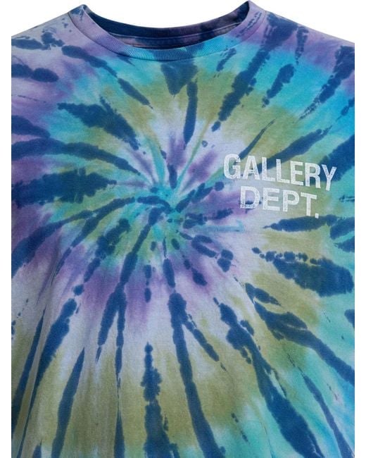 GALLERY DEPT. Blue Cotton T-Shirt for men