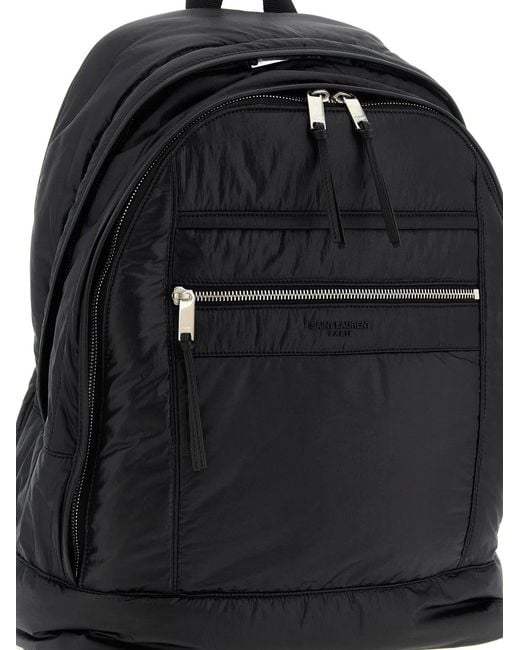 Saint Laurent Black 'City' Backpack for men