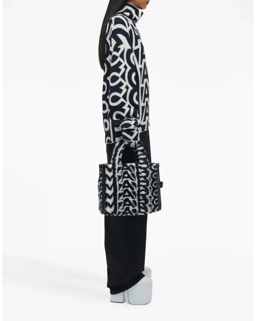 Marc Jacobs Black The Monogram Teddy Medium Tote Bag