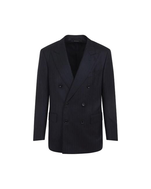 Tom Ford Blue Pinstripe Jacket for men