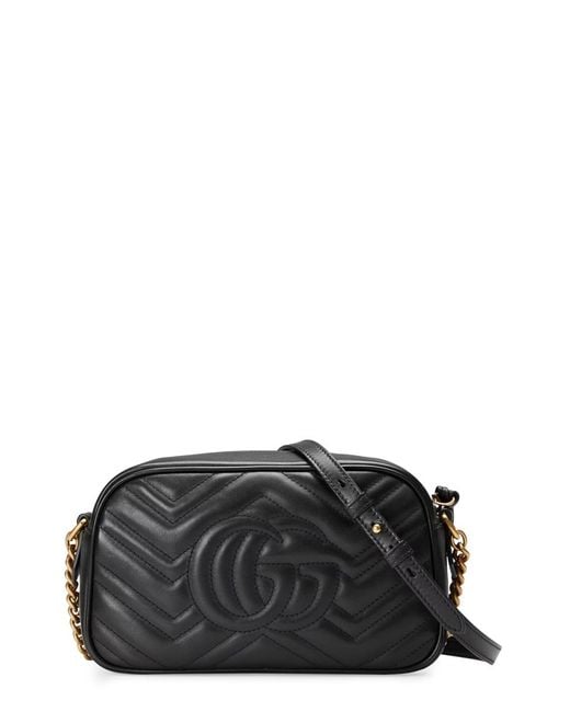 Gucci Black Shoulder Bag "Gg Marmont" Small