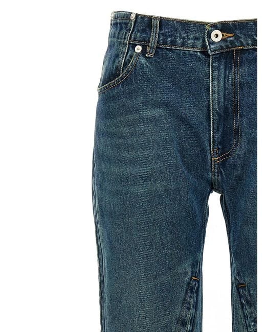 Y. Project Blue 'Evergreen Hook And Eye' Jeans