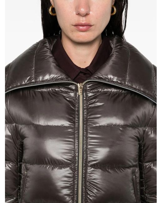 Herno Gray Cleofe Midi Down Jacket