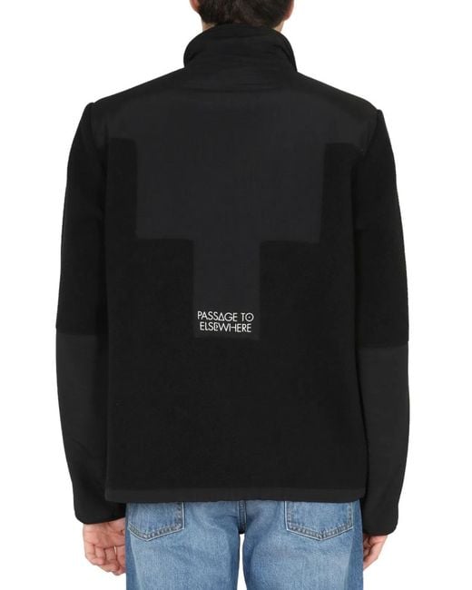 Marcelo Burlon Black Giacca Track Cross Block for men