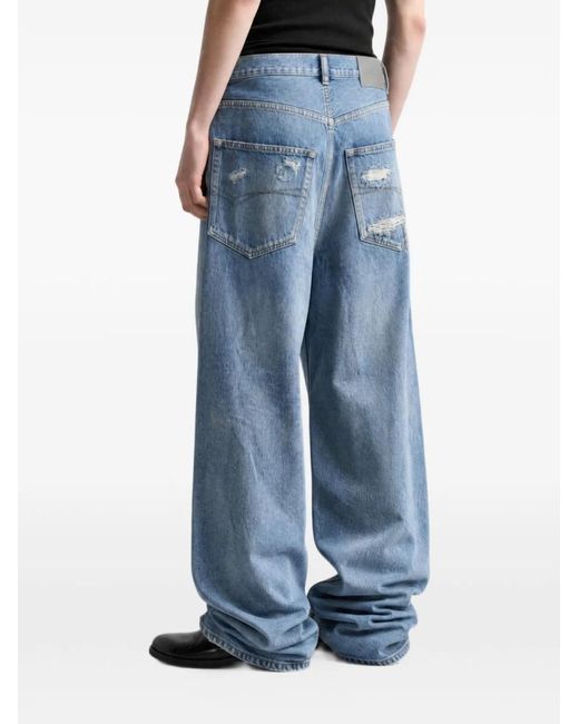 Balenciaga Blue Baggy Fit Jeans for men