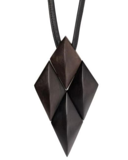 Monies Black Pendant Necklace