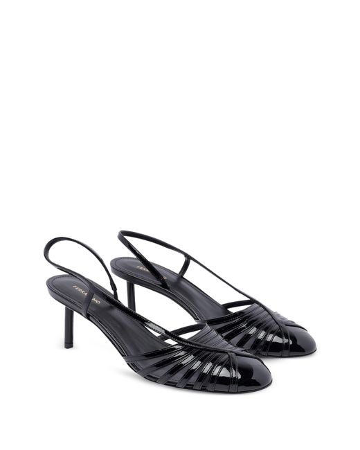 Ferragamo Green 65Mm Strappy Decolleté Pumps
