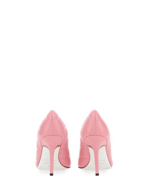 DSquared² Pink Quilted Leather Pumps