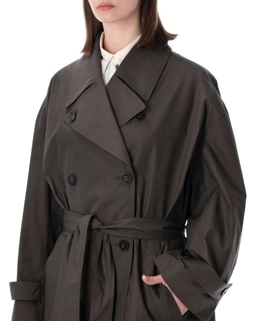 Soeur Black Helio Cotton Poplin Trench