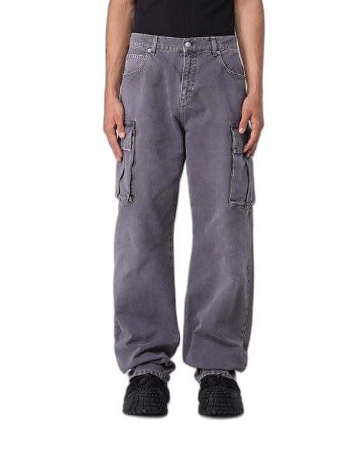 Balmain Blue Cotton Large Jeans for men