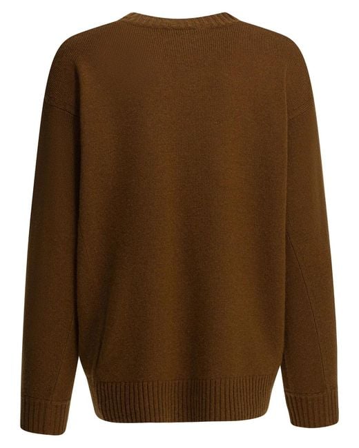 Max Mara Brown Wool Cashmere Knitwear
