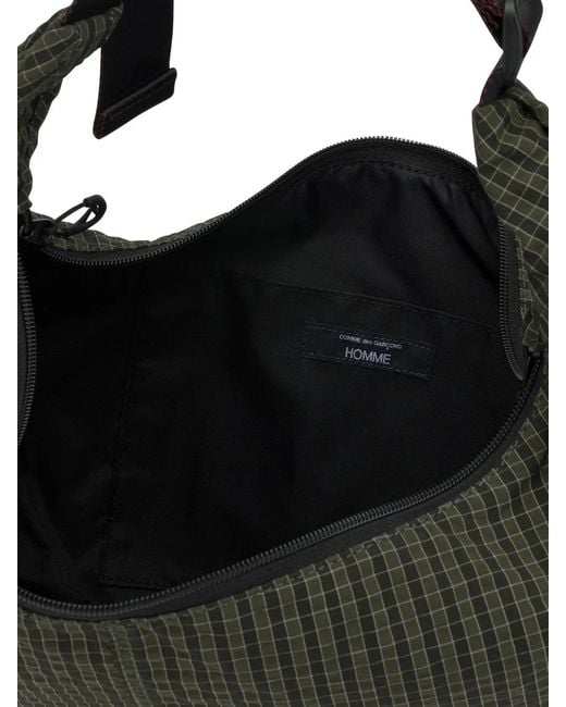 Comme des Garçons Metallic Comme Des Garçons Homme Plus "Grid Check" Large Shoulder Bag for men