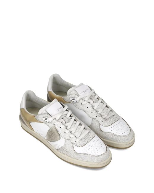Philippe Model White Leather Sneakers for men