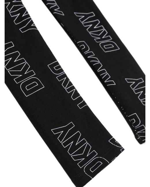 DKNY Black Allover Logo Leggings