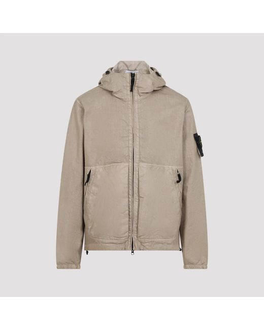 Stone Island Natural Polyamide Jacket for men