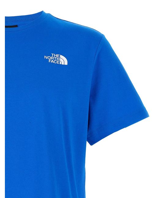 The North Face Blue 'Vertical' T-Shirt for men