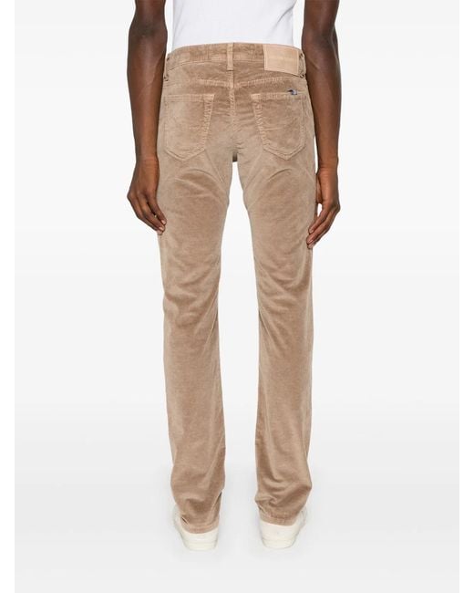 Jacob Cohen Natural Cotton Modal Elastane Pants