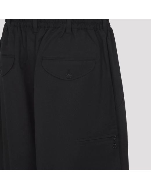 Y-3 Black Ref Wool Tp Pants for men
