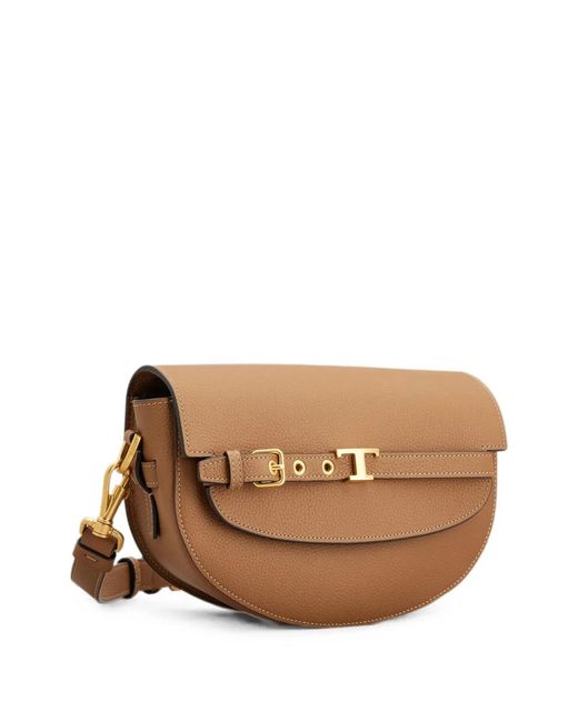 Tod's Brown Tim Tracollina Tonda Mini