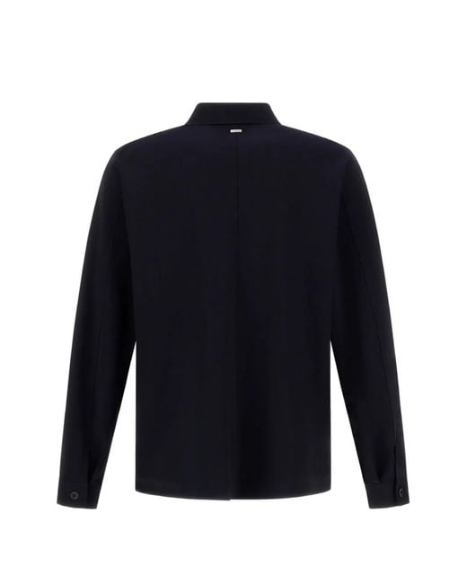 Herno Blue Technical Shirt Jacket for men