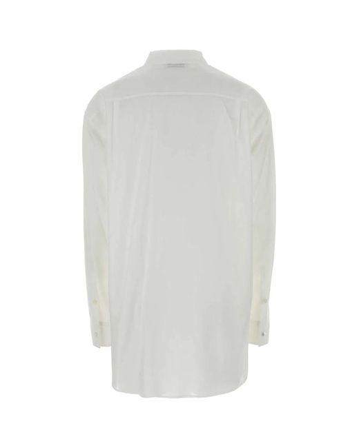 Jil Sander White Relaxed Solid Shirt