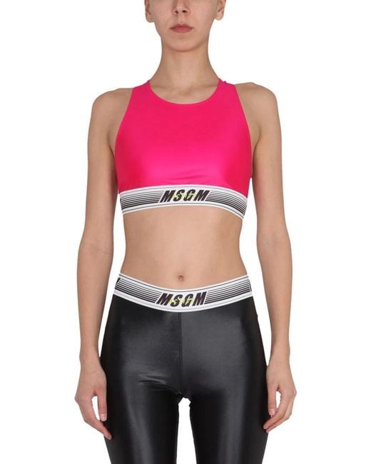 MSGM Pink Top Activewear